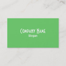 Tarjeta de visita verde