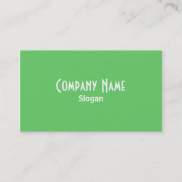 Tarjeta de visita verde