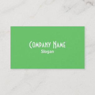 Tarjeta de visita verde
