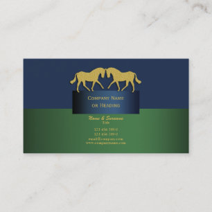 Tarjeta De Visita Verde azul del oro del márketing de negocio del