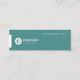 Tarjeta de visita verde azulada del error