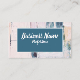 Tarjeta De Visita Verde azulado abstracto de marketing de negocios