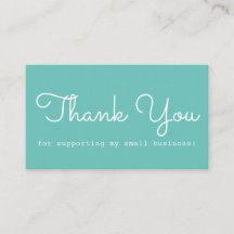 Verde azulado moderno Gracias