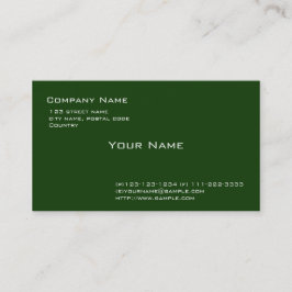 Tarjeta De Visita verde claro