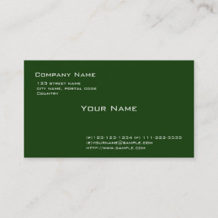 Tarjeta De Visita verde claro