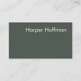 Tarjeta de visita verde de la Marina Profesional m