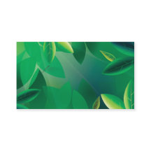 Tarjeta de visita verde de vida