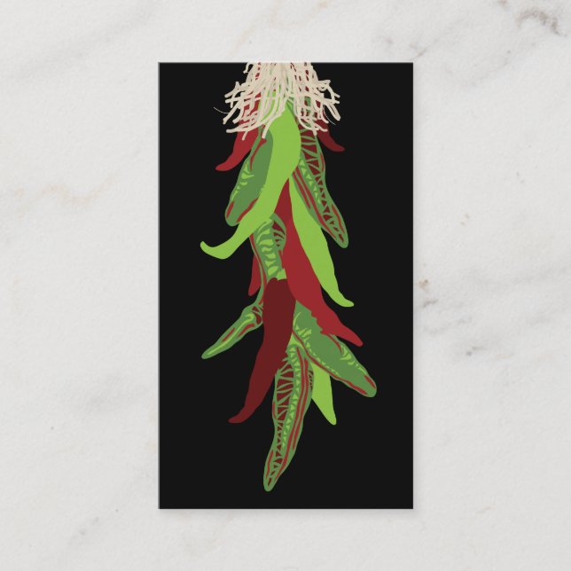 Tarjeta De Visita verde del chile (Anverso)