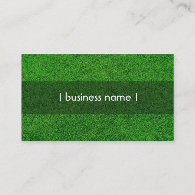 Tarjeta de visita verde elegante (Anverso)