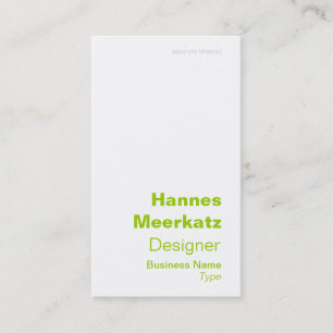 Tarjeta de visita verde elegante de la latitud y