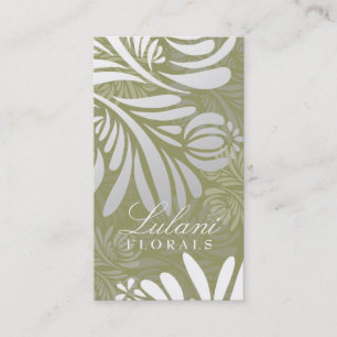 TARJETA DE VISITA VERDE FLORAL 311-EXOTIC