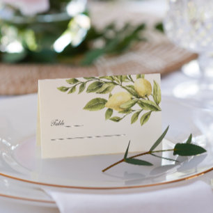 Tarjeta De Visita Verde Lemons Deja una boda elegante