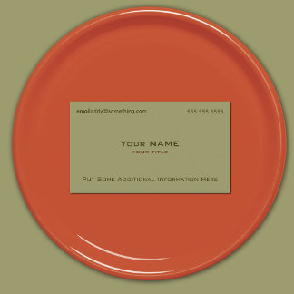 Tarjeta De Visita Verde militar moderno