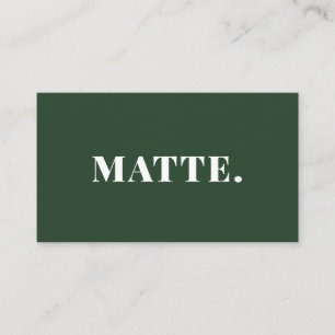 Tarjeta De Visita Verde   Moderno Elegante Minimalista Profesional