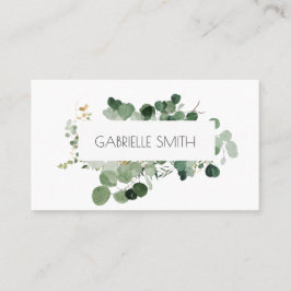 Tarjeta De Visita Verde moderno Evergreen eterno