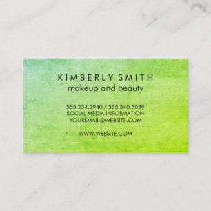 Tarjeta De Visita Verde negro moderno