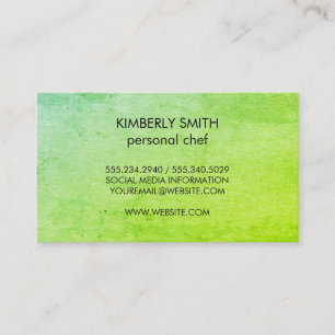 Tarjeta De Visita Verde negro moderno