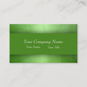 Tarjeta De Visita Verde profesional