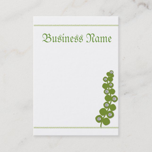 Tarjeta De Visita Verde que va (Anverso)