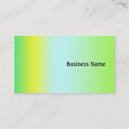 Tarjeta De Visita Verde y amarillo