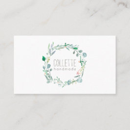 Tarjeta De Visita Verdor rústico hecho a mano