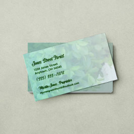 Tarjeta De Visita Verdor silencioso con código QR de texto personali