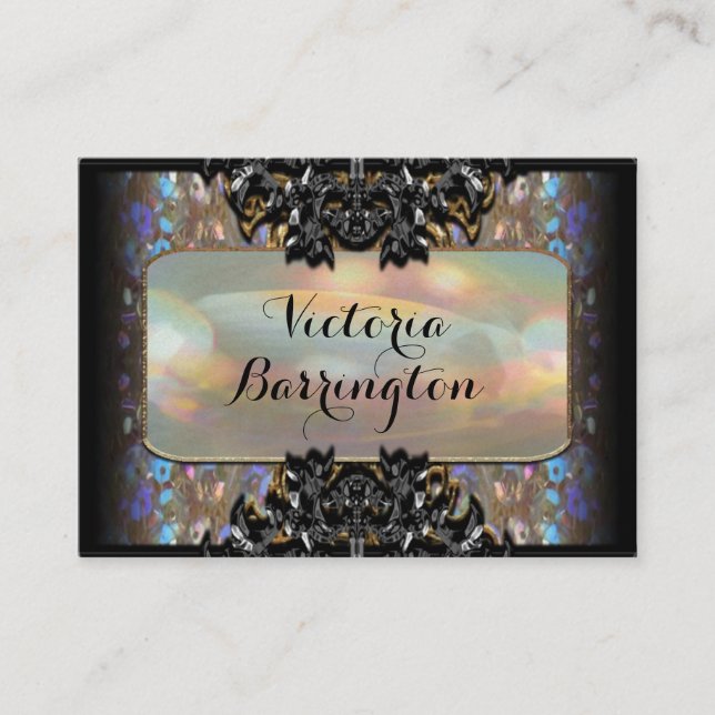 Tarjeta De Visita Vermothe Sombey 3,5" profesional de la perla (Anverso)