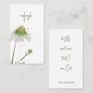 Tarjeta De Visita Verso de Biblia personalizado con acuarela origina