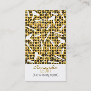 Tarjeta de visita vertical atractiva de oro del