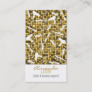 Tarjeta de visita vertical atractiva de oro del