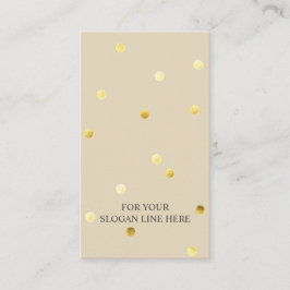 Tarjeta de visita vertical beige de DotPattern de