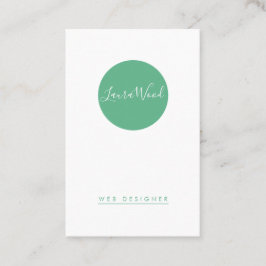 Tarjeta de visita Vertical Circle Business Card