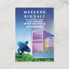 Tarjeta De Visita Vertical de comercialización de la venta de la