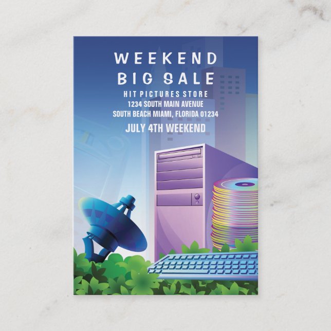 Tarjeta De Visita Vertical de comercialización de la venta de la (Anverso)