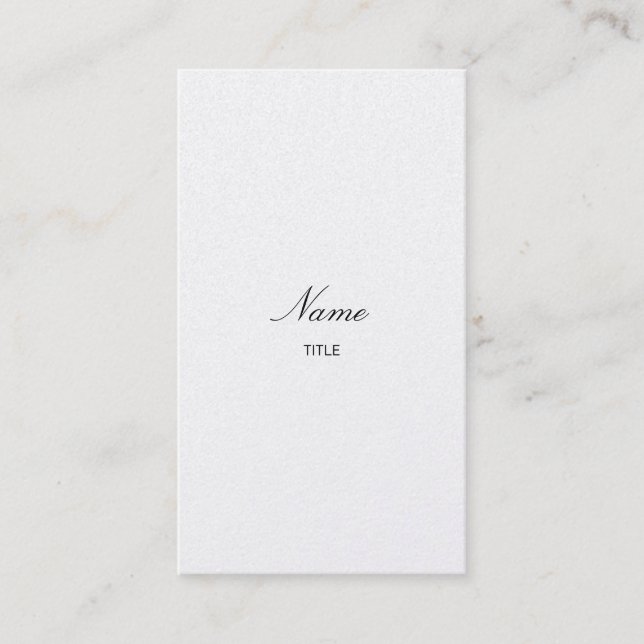 Tarjeta De Visita Vertical de Elegante del oro (Anverso)