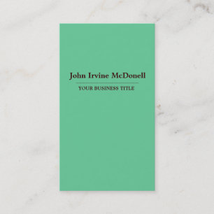 Tarjeta de visita vertical de la hierbabuena llana