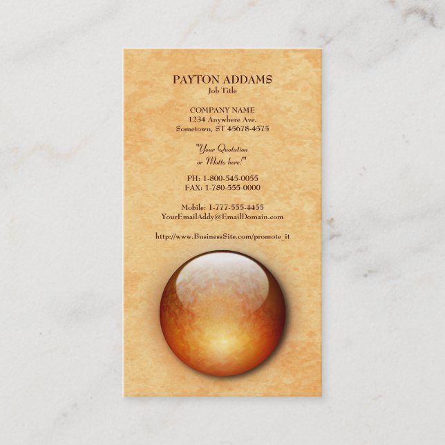 Tarjeta de visita vertical de la joya de la (Anverso)