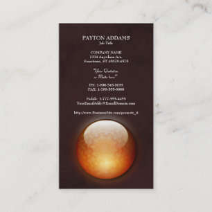 Tarjeta de visita vertical de la joya de la