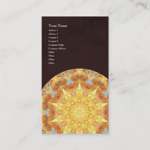 Tarjeta de visita vertical de la mandala de la