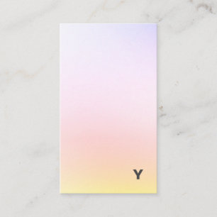 Tarjeta de visita vertical de la pendiente mínima