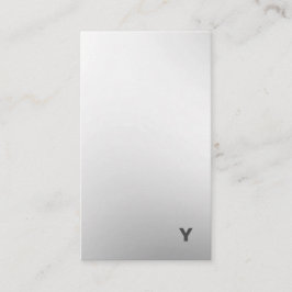 Tarjeta de visita vertical de la pendiente mínima