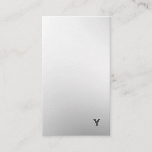 Tarjeta de visita vertical de la pendiente mínima (Anverso)