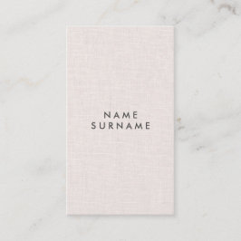 Tarjeta de visita vertical de lino de la