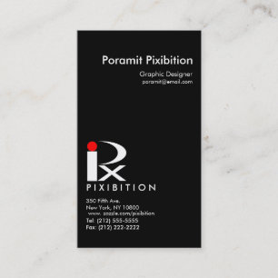 Tarjeta de visita vertical de Pixibition Template4