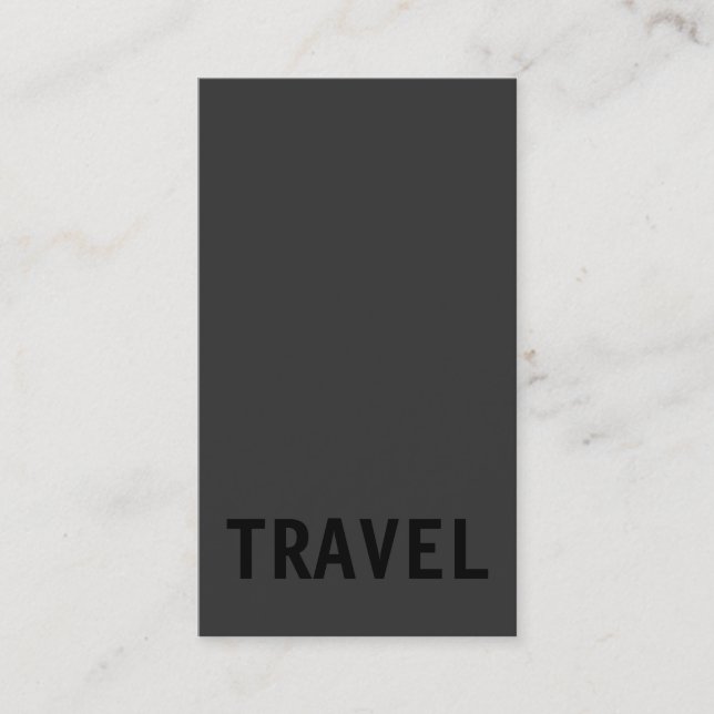 Tarjeta de visita vertical del agente de viajes Gr (Anverso)