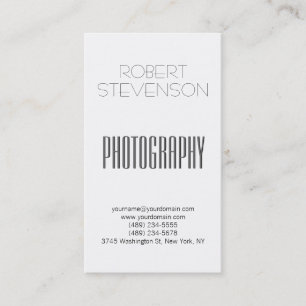 Tarjeta de visita vertical del artista de la foto