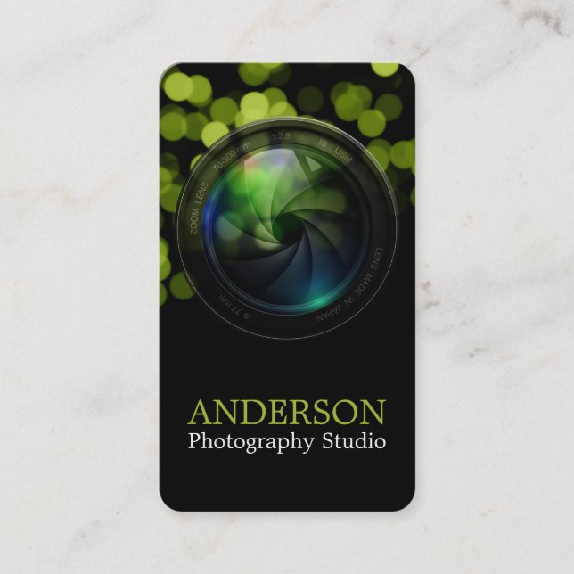 Tarjeta de visita vertical del fotógrafo (Anverso)