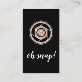 Tarjeta de visita vertical del fotógrafo del