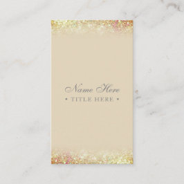 Tarjeta de visita vertical del oro de lujo