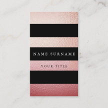 Tarjeta de visita vertical del oro mínimo